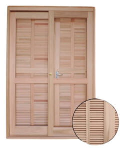 PORTA CAIXILHO DE CORRER COM VENEZIANA DE ABRIR REF 393