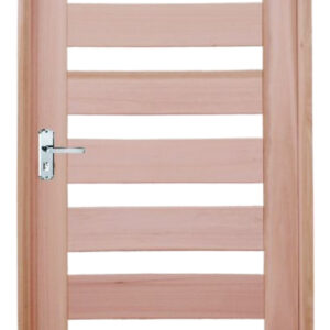 PORTA EXTERNA COM ALMOFADAS E VIDROS HORIZONTAIS REF 190