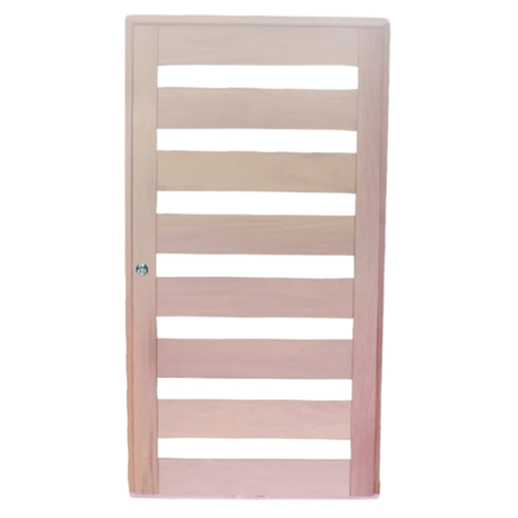 PORTA EXTERNA PIVOTANTE COM VIDROS HORIZONTAIS REF 590
